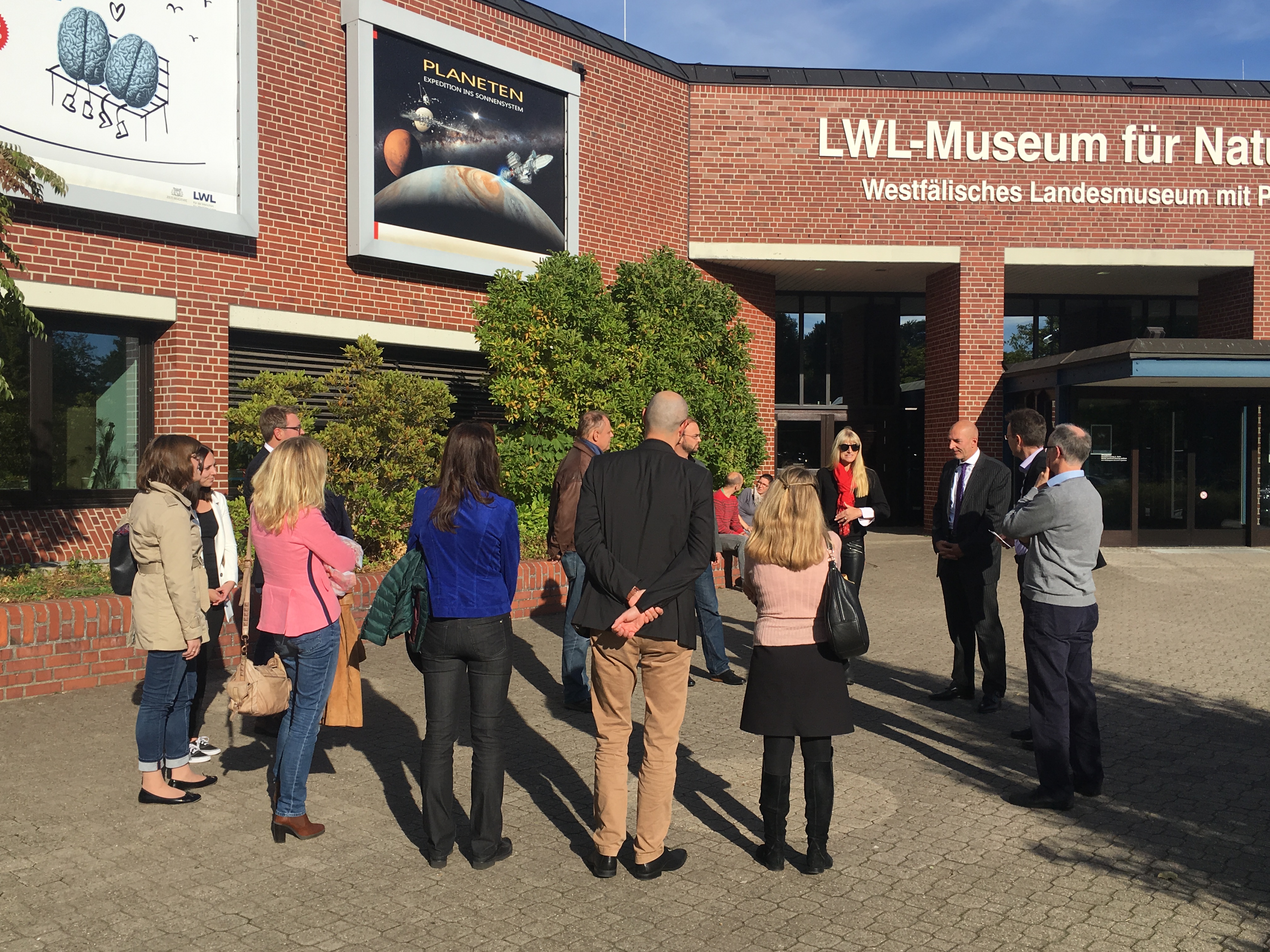 Frau Dr. Rüschoff-Parzinger begrüßte die CDU-Betriebsgruppe am LWL-Naturkundemuseum